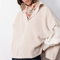 Pull Poncho Giulia - Ecru
