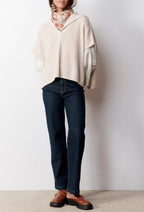 Pull Poncho Giulia - Ecru