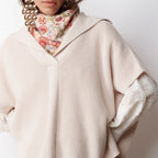 Pull Poncho Giulia - Ecru