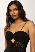 Vestido Corset Santa Barbara Lace - Negro