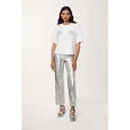 Pantalon Vinyle - Argent - Femme
