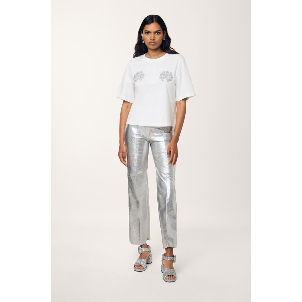 Pantalon Vinyle - Argent - Femme