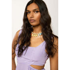 Robe Longue Vintage Spirit - Parme - Femme