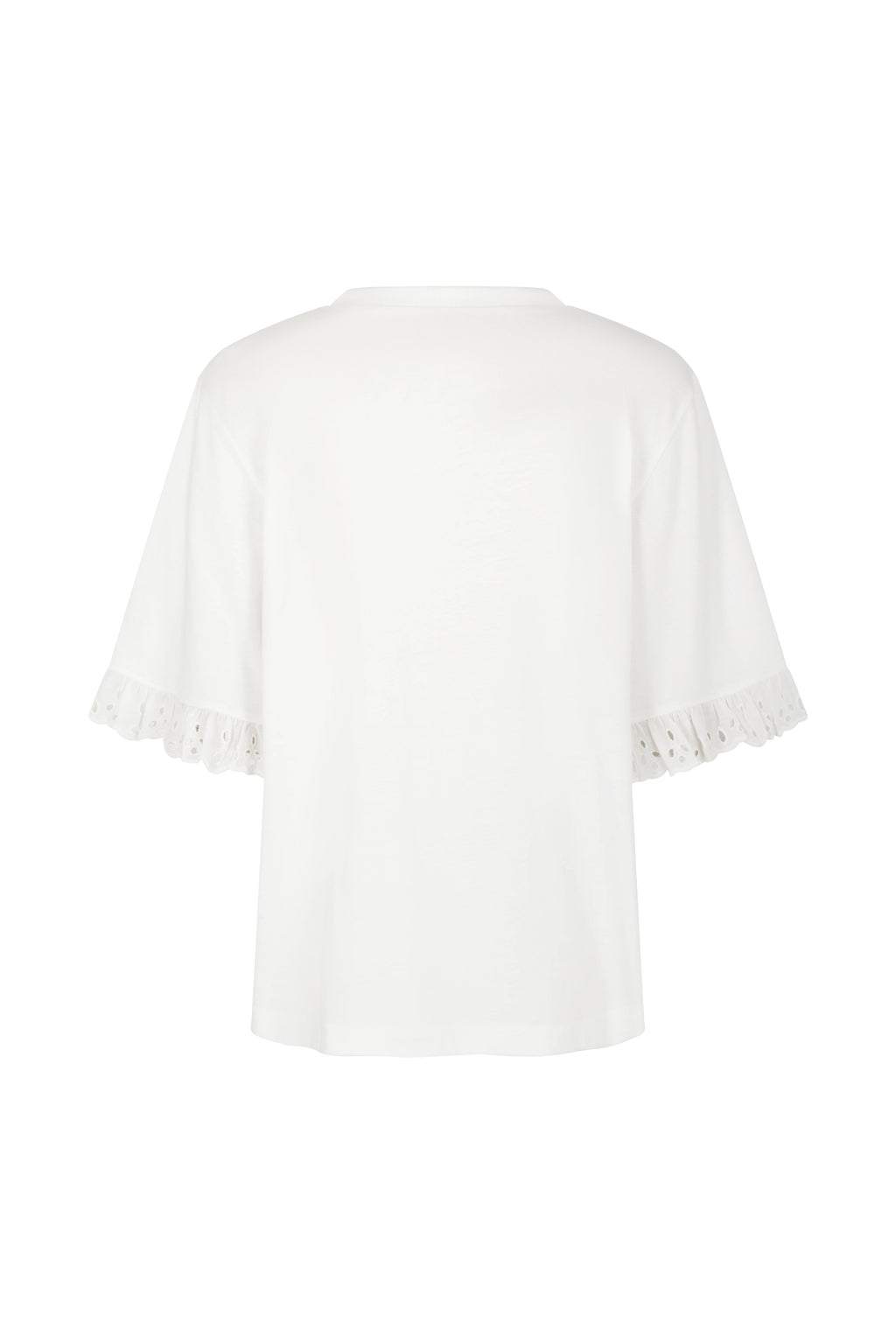 T-Shirt Broderie Anglaise - Blanc
