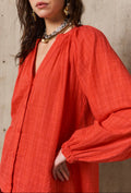 Langarmbluse Candice – Rot