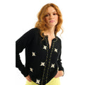 Prisla strikcardigan - Sort