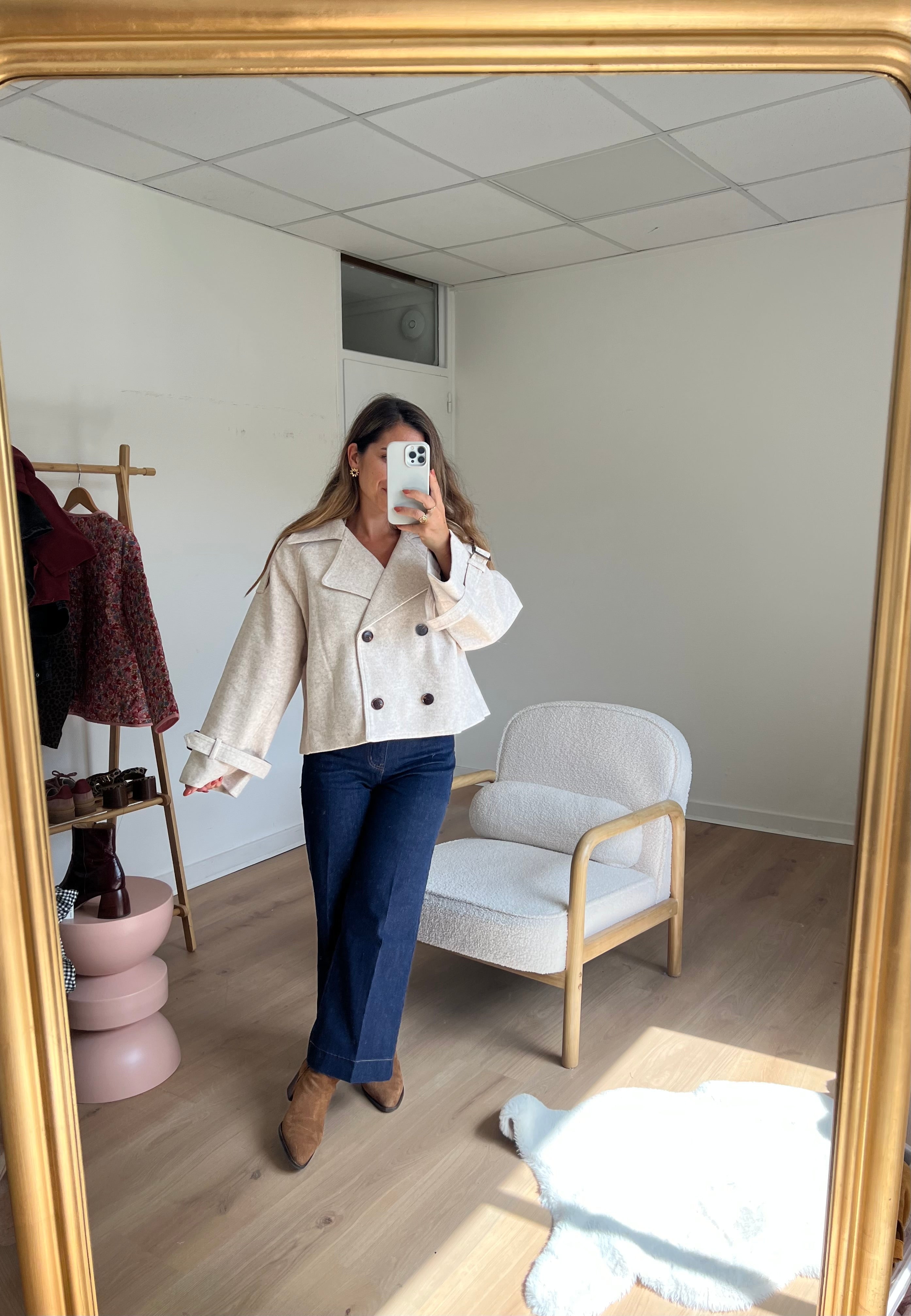 Beige Lise Warm Jacket