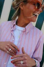 Mathilde Shirt Red/Parma Stripe