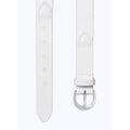 Fursac - Ceinture Tissée En Coton Et Cuir - Blanc