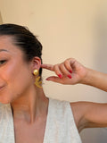 Boucles D’Oreilles Vintage - Oiseaux Dorés