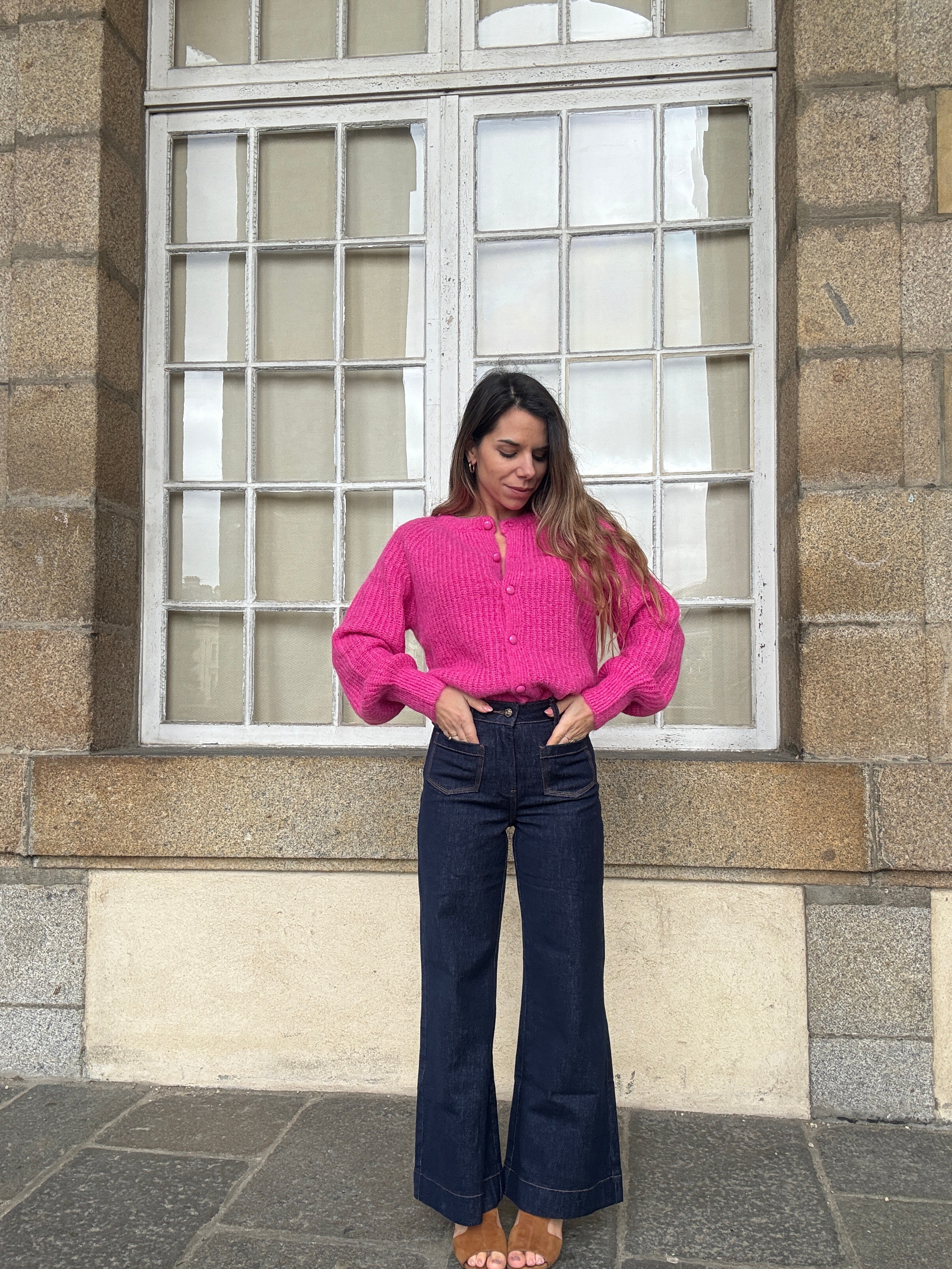 Cárdigan Irene Fucsia
