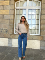 Pull En Maille Jade Taupe