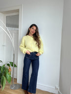 Punto Lana Bianca Amarillo Claro
