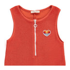 Hundred Pieces - Terry Playsuit Summer Crush - Mandarin - Girl