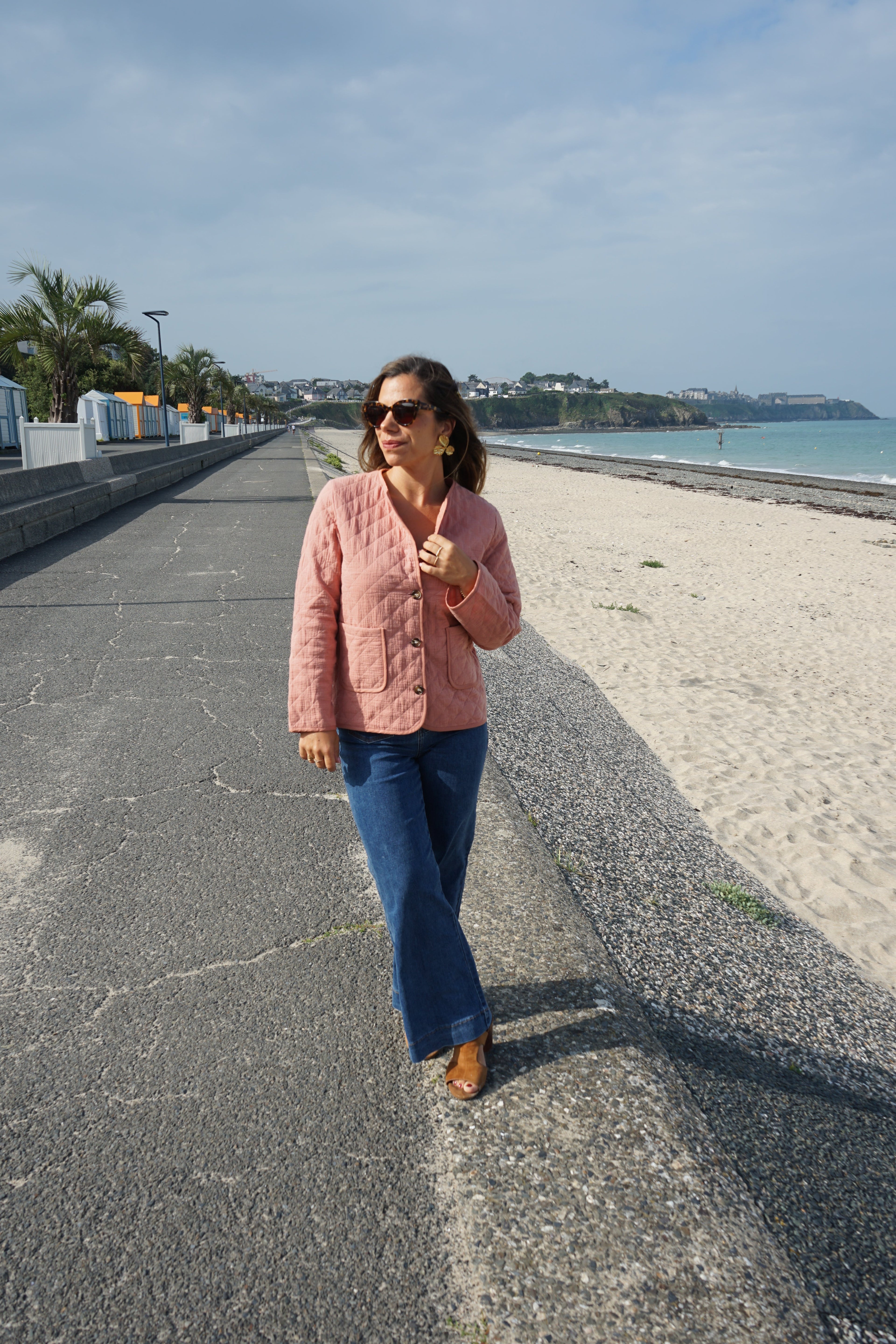 Pink Quilted Jacket