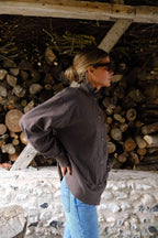 Lou Brown Stripe Overshirt