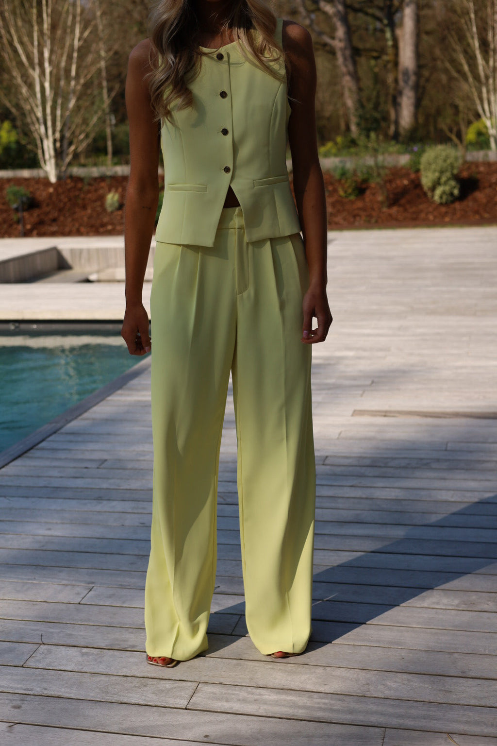 Pantalon Droit Maya - Jaune