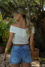 Top Dentelle Catia - Blanc
