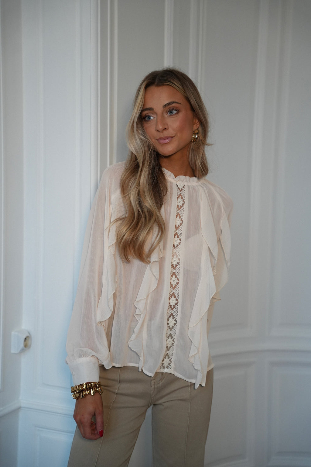 Blouse Fluide Talina - Crème