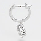 Pendientes "Quadra" D0.30/72 - Oro blanco 375/1000