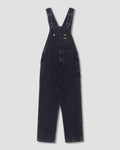Babero Earls - Denim negro lavado a la piedra