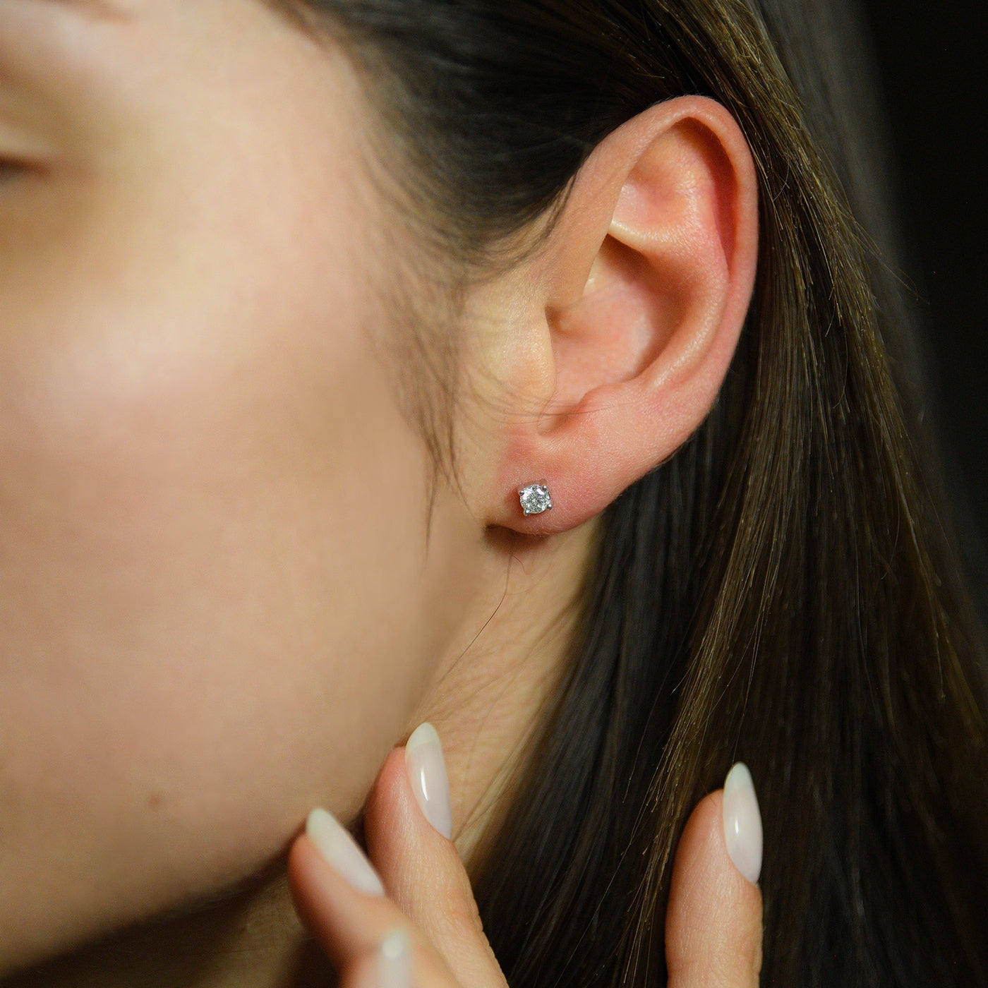 "Eternelle" Earrings D0.50Ct/2 - 750/1000 White Gold