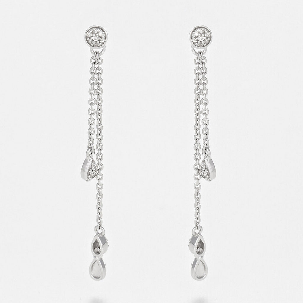 Boucles D'Oreilles "Diamond Falls" Diamant 0,1/38