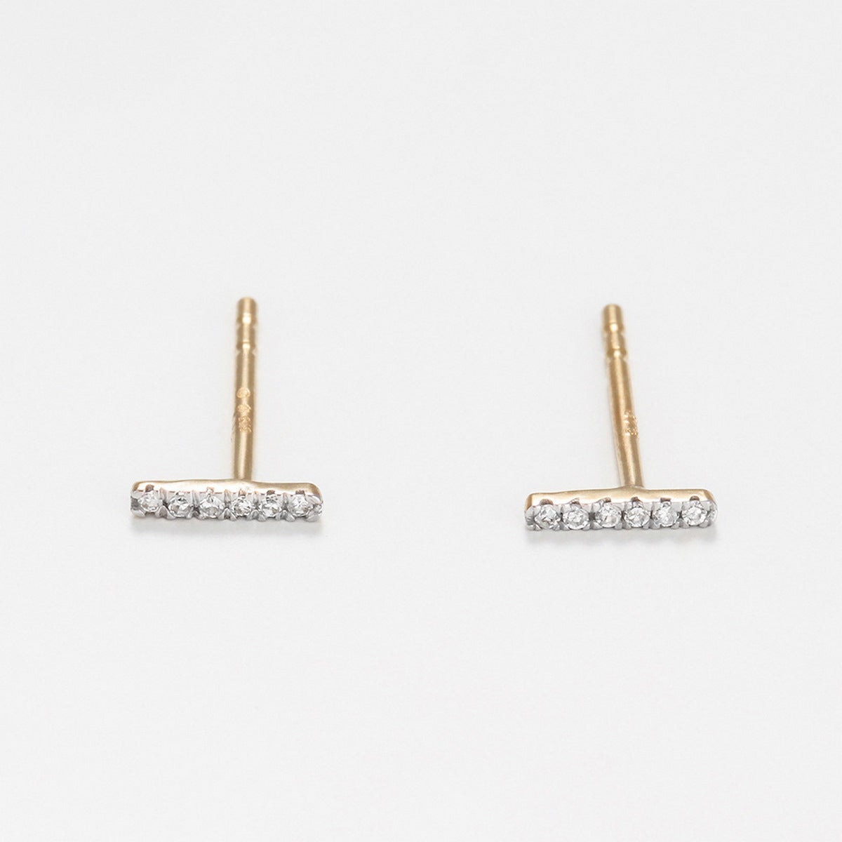 Boucles D'Oreilles "Precious Barrette" Diamants 0,03/12