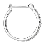 Boucles D'Oreilles "Créoles Sublimes" Diamants 0,10Ct/26