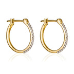 Pendientes “Sublime Criollo” D0.10Ct/26 – Oro Amarillo 375/1000