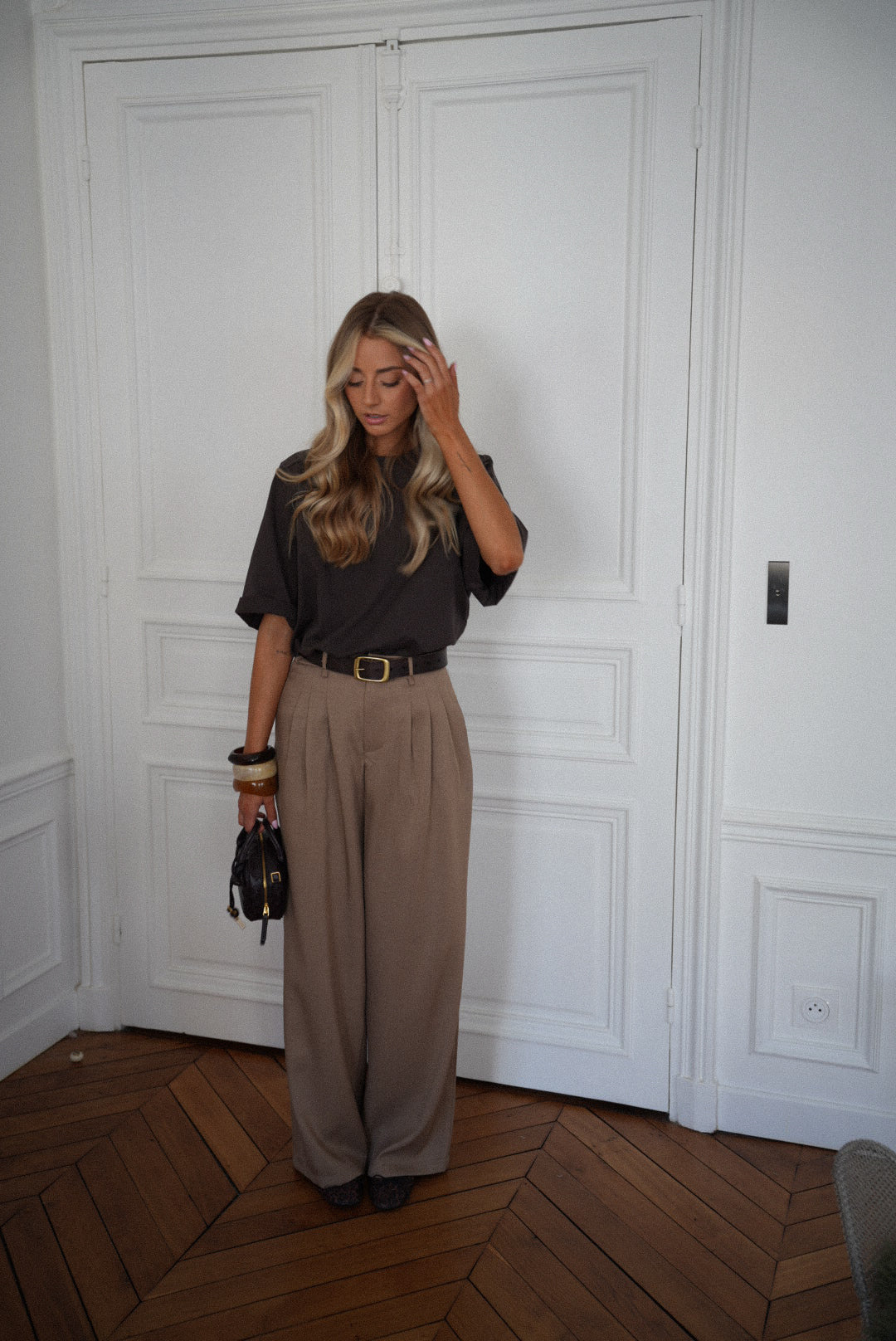 Pantalon Droit Achille - Taupe