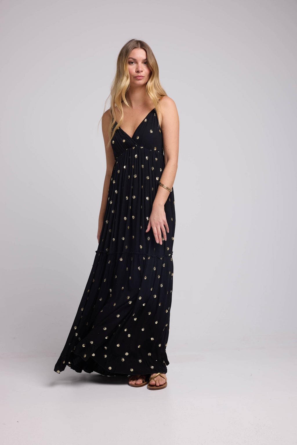Robe Longue Bretelles - Noir