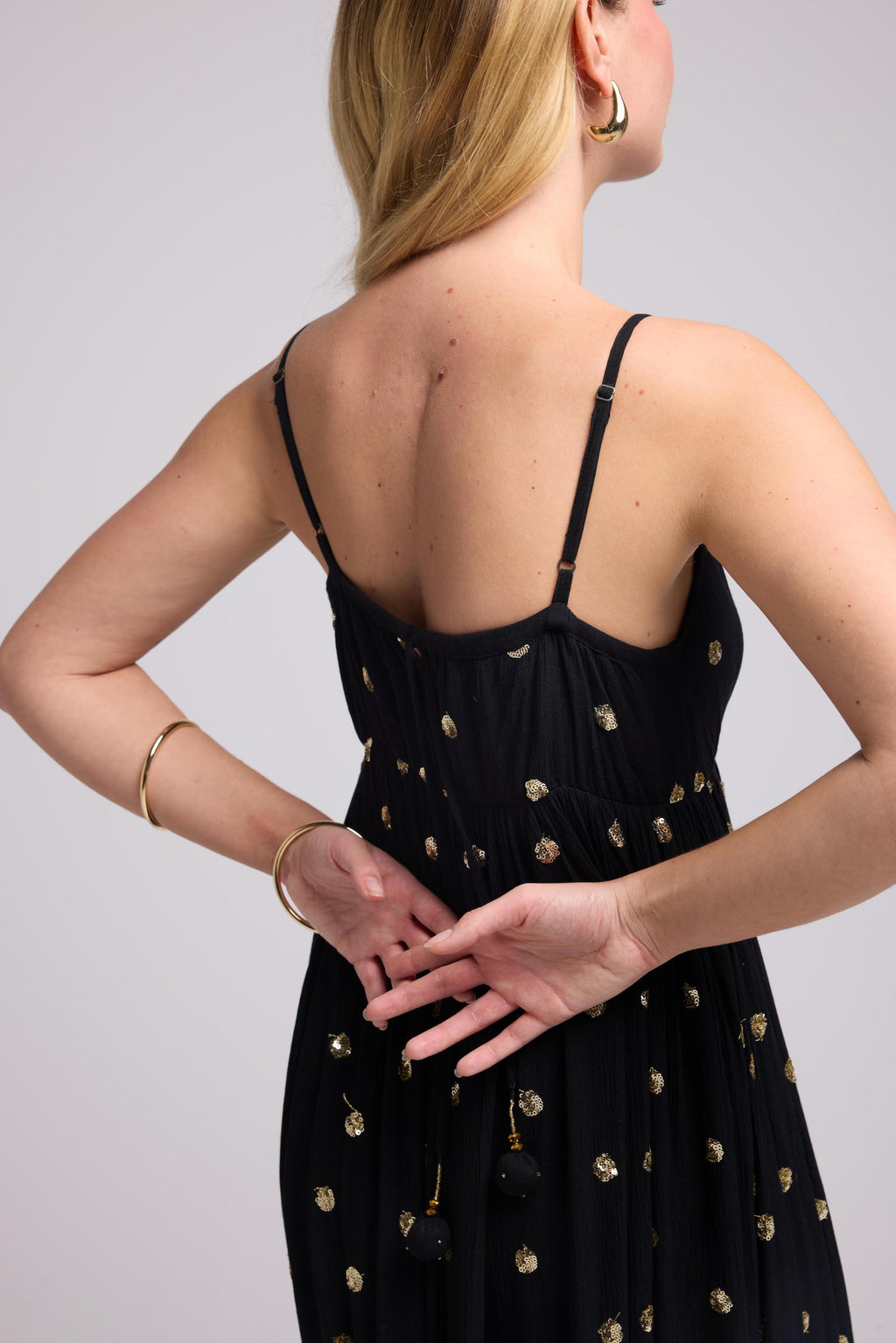 Robe Longue Bretelles - Noir