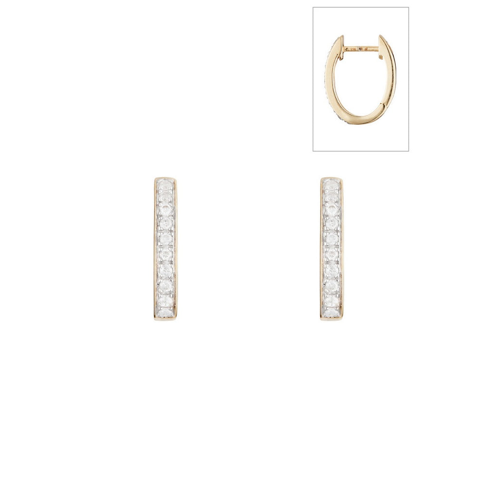 Pendientes "Pura Seducción" Diamantes 0.20/20 - Oro Amarillo 375/1000