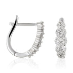 Boucles D'Oreilles "Merveilles De Lumières" Diamants 0,50/62 - Or Blanc 375/1000