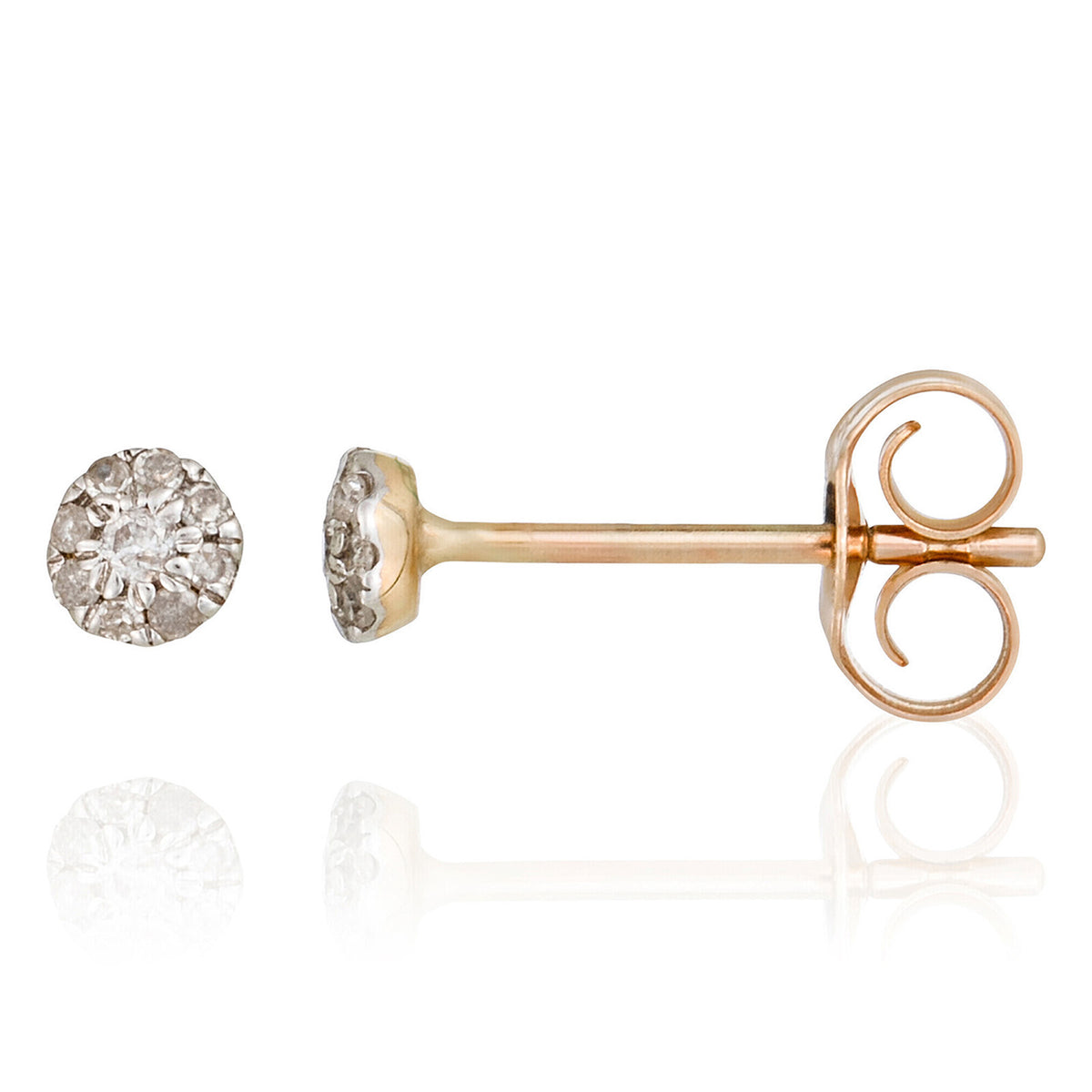 Boucles D'Oreilles "Idylle" Diamants 0,07/18