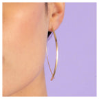 Boucle D'Oreilles "Créoles Edna" - 6 X 2,5 Cm