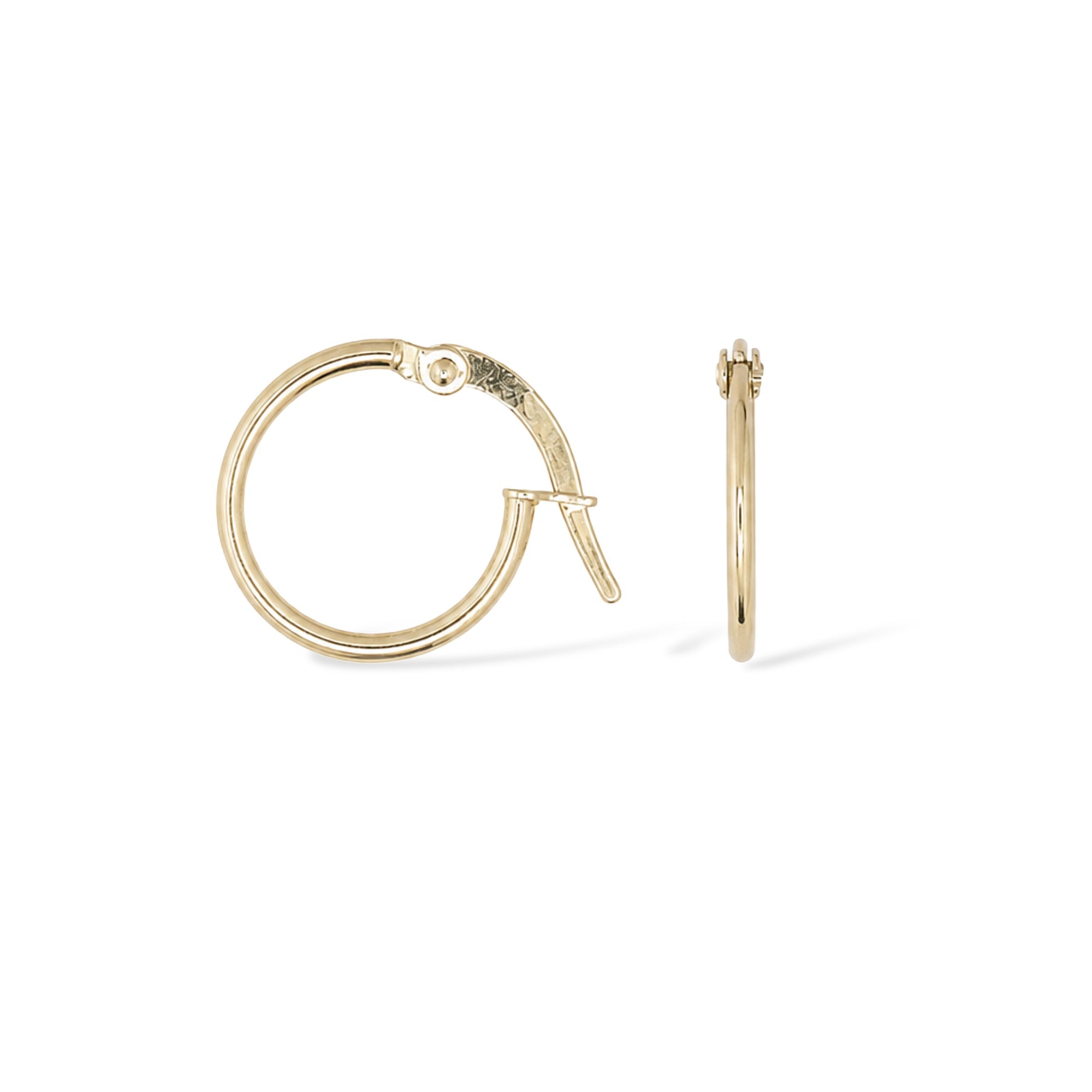 "Monoe 10Mm Créoles" Yellow Gold 375/1000 Earrings
