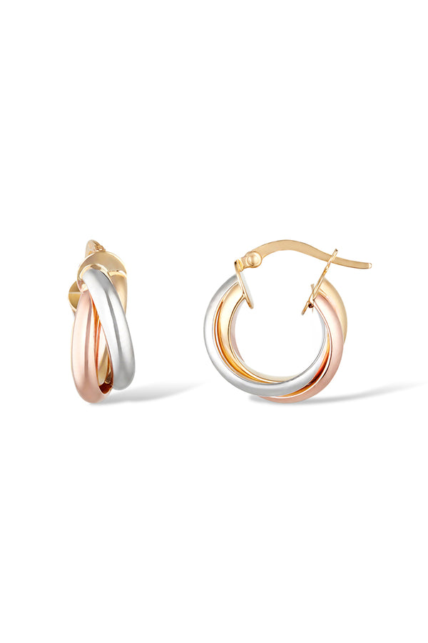 Boucles D'Oreilles Créoles "Enchanteresse" 1,2 Cm