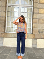 Vaqueros Loane de denim crudo
