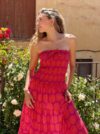 Casiopea Orange Linen Dress