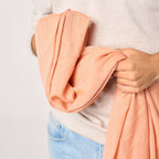 100% Organic Cotton Scarf - Orange Jacquard