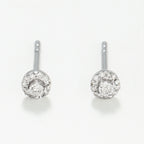 "Rosabella" Earrings D0.06/26 - 375/1000 White Gold