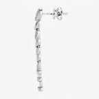 Boucles D'Oreilles "Cascade" D0,25/70 - Or Blanc 375/1000