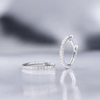 Pendientes "Sofía" Diamantes 0.13/28 - Oro blanco 375/1000