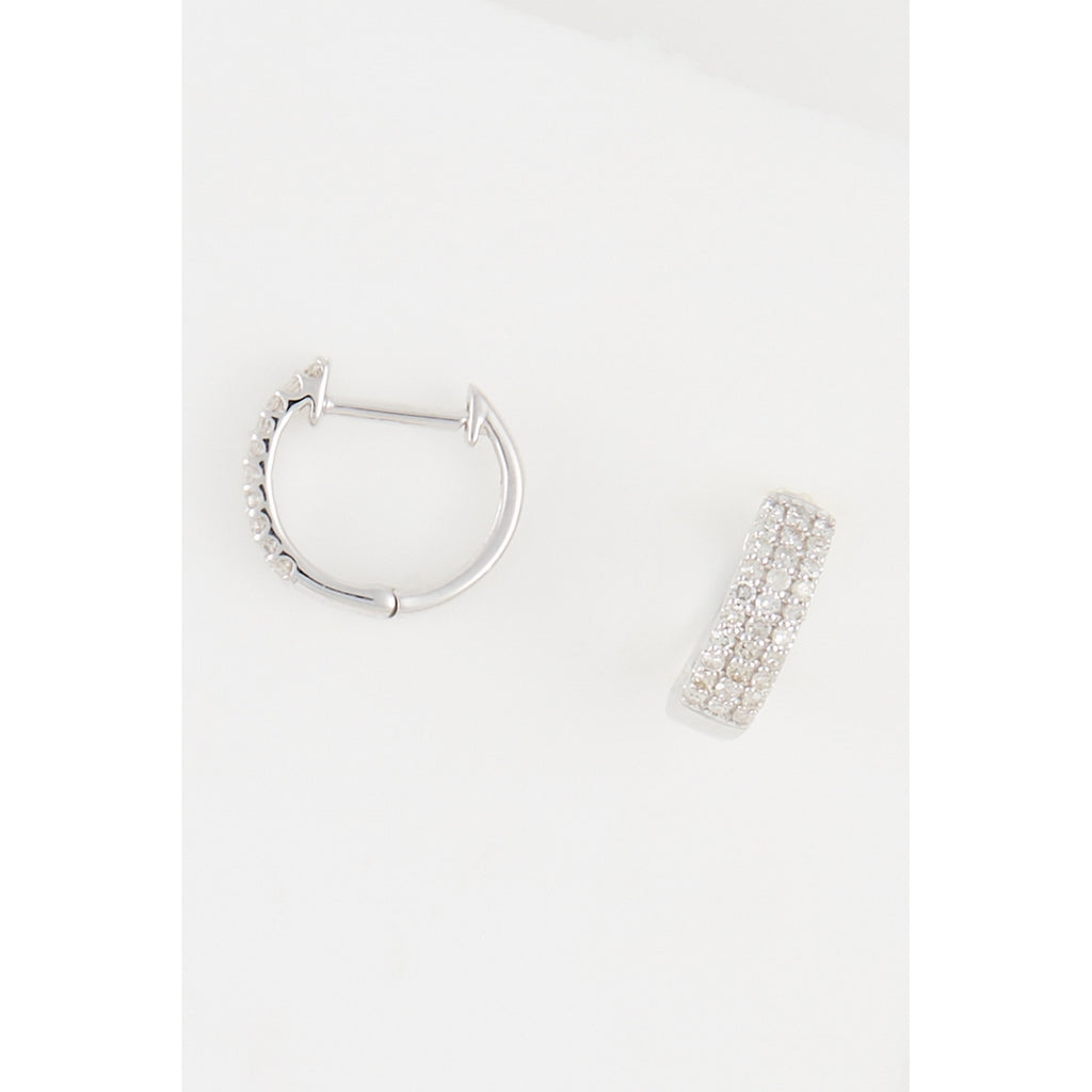 Pendientes "Clélia" Diamantes 0.27/60 - Oro blanco 375/1000