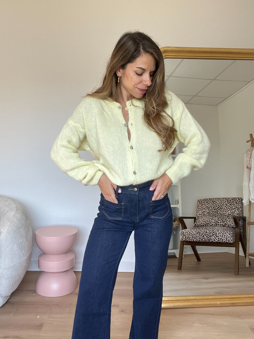 Léonie Light Yellow Wool Knit