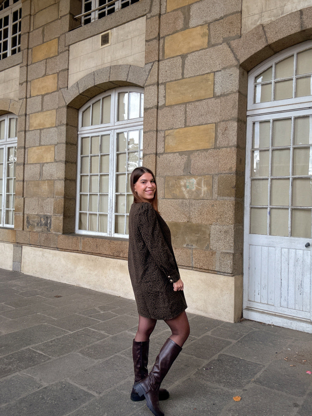 Vestido Victoire leopardo