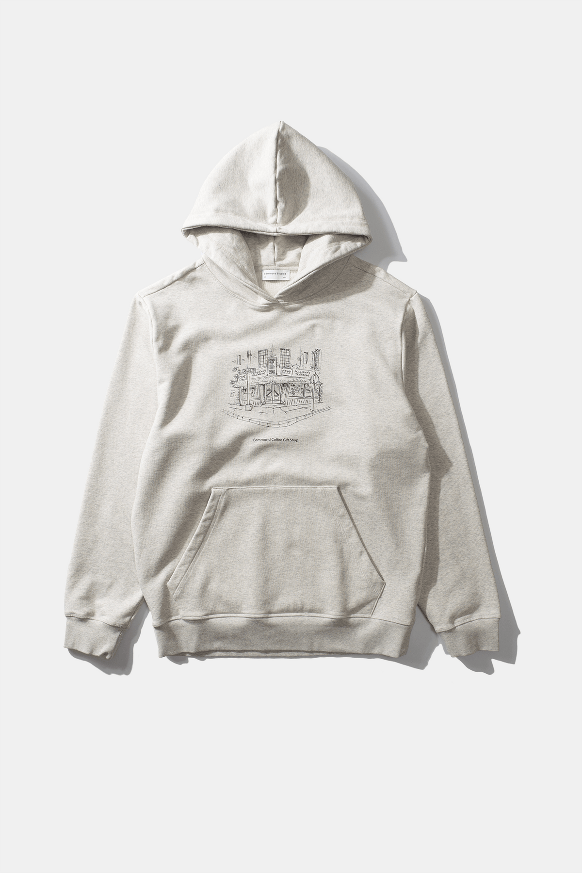Sweat À Capuche Edmmond Coffee Gift Shop Light Grey Melange