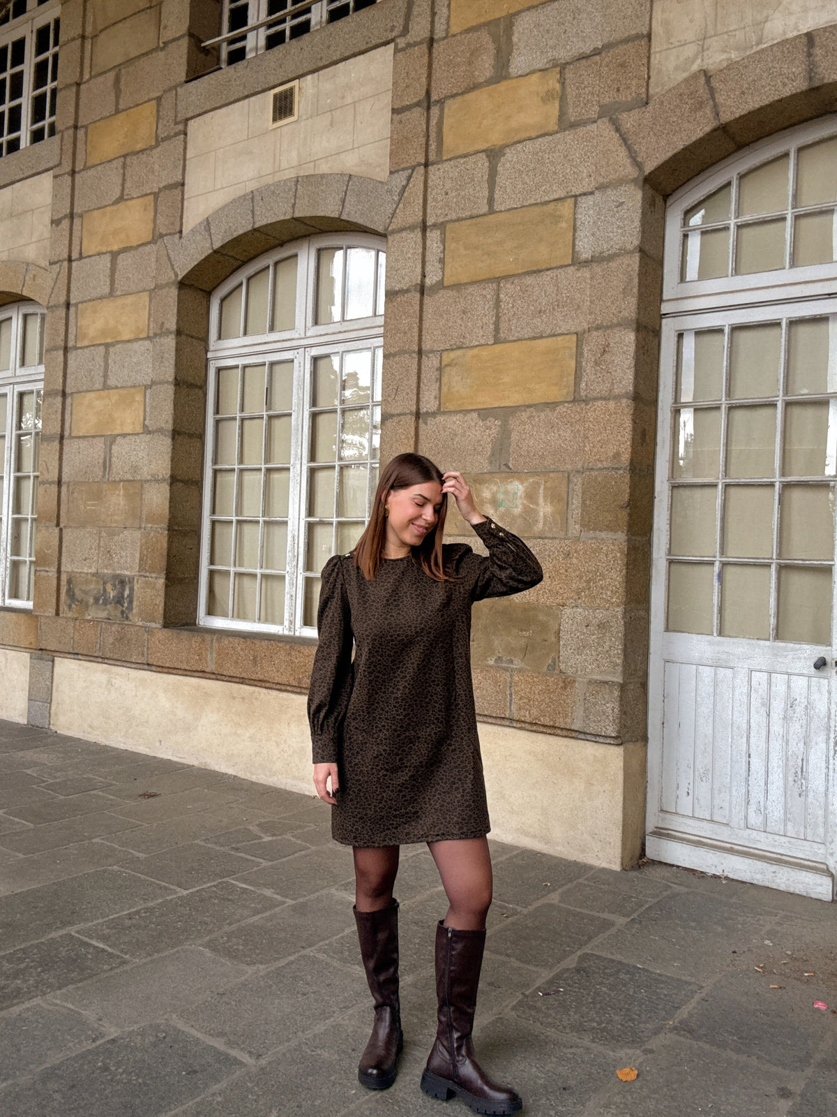 Vestido Victoire leopardo